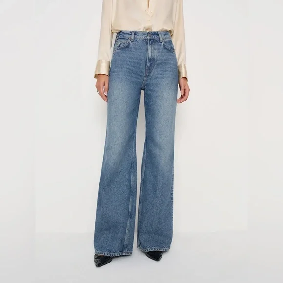 Cary High Rise Slouchy Wide Leg Jeans